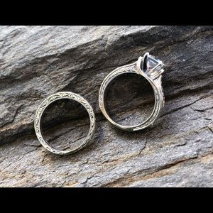 Vintage Bridal Wedding Ring Set